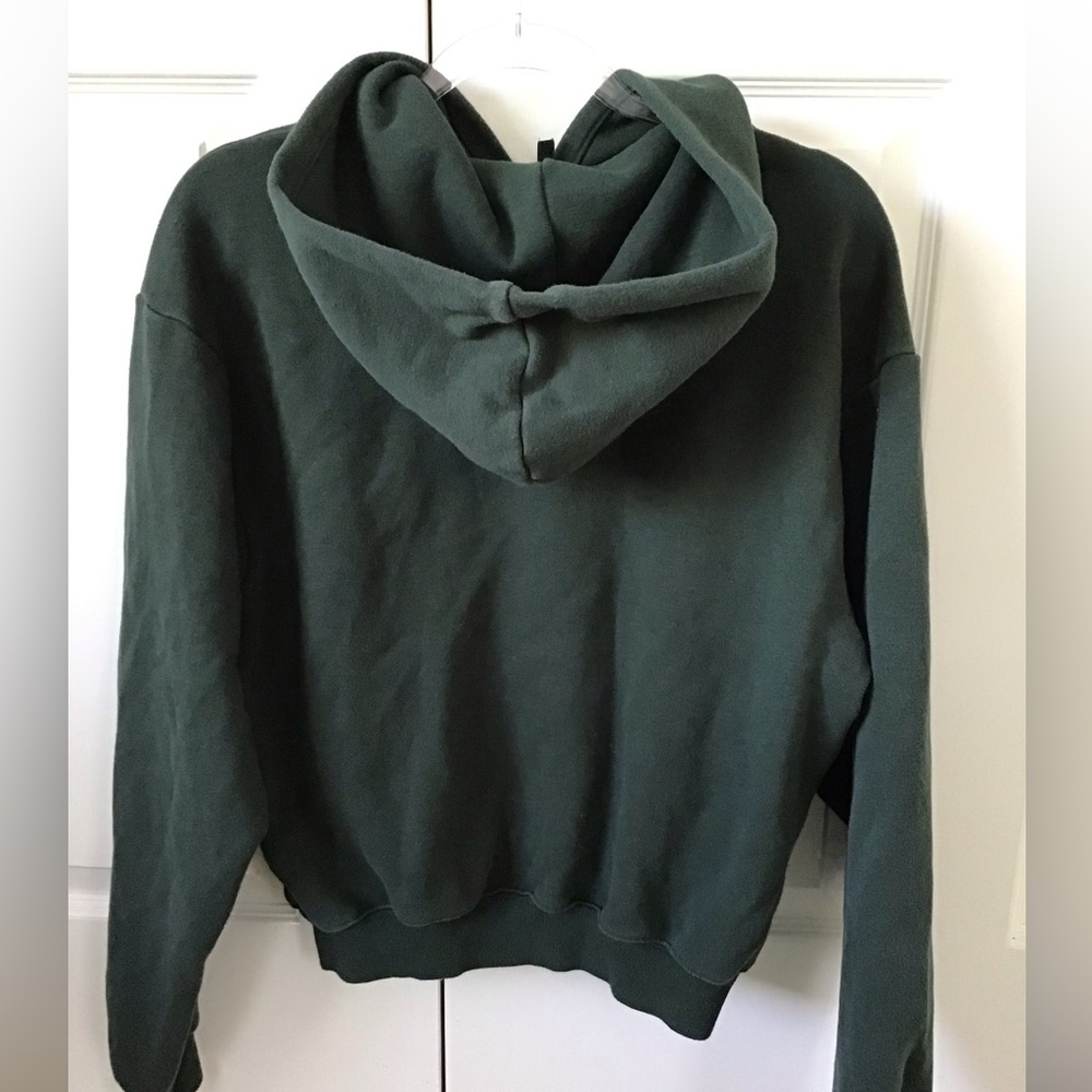 SKIMS Cotton Fleece Classic Hoodie | Spruce - Picture 9 of 12